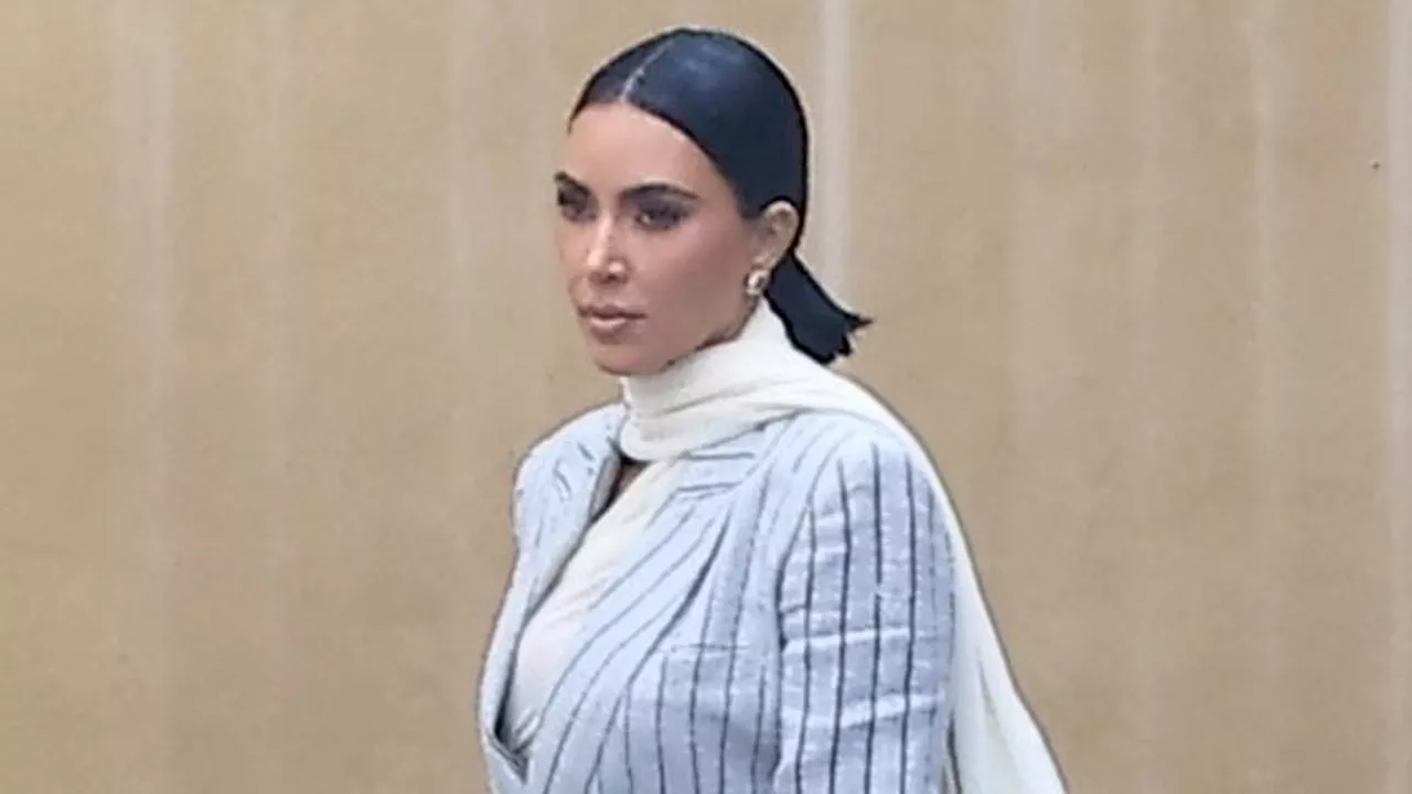 Kim Kardashian embraces on-screen mother Glenn Close as they film All's Fair