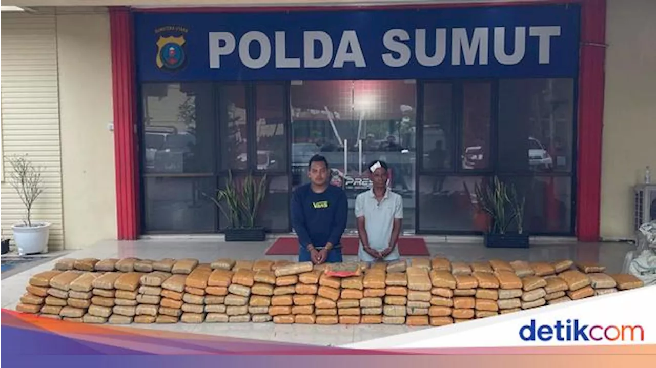 Polda Sumut Tembak Mobil Bawa 272 Kg Ganja di Langkat, 2 Pelaku Ditangkap