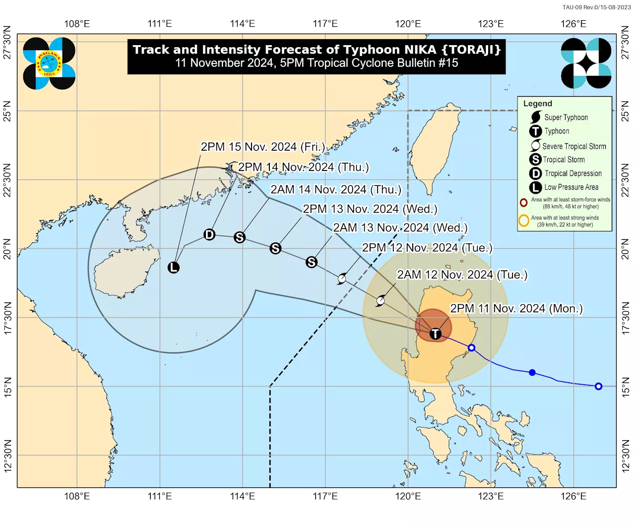 'Very intense' Typhoon Nika to affect areas under Signal No. 4 — PAGASA