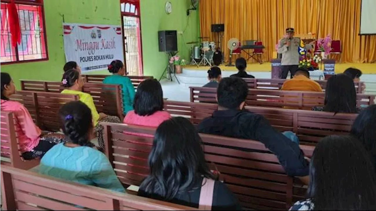 Sosialisasi Pilkada Damai di Gereja di Rokan Hulu, Polisi: Jangan Terpengaruh Kampanye Hitam