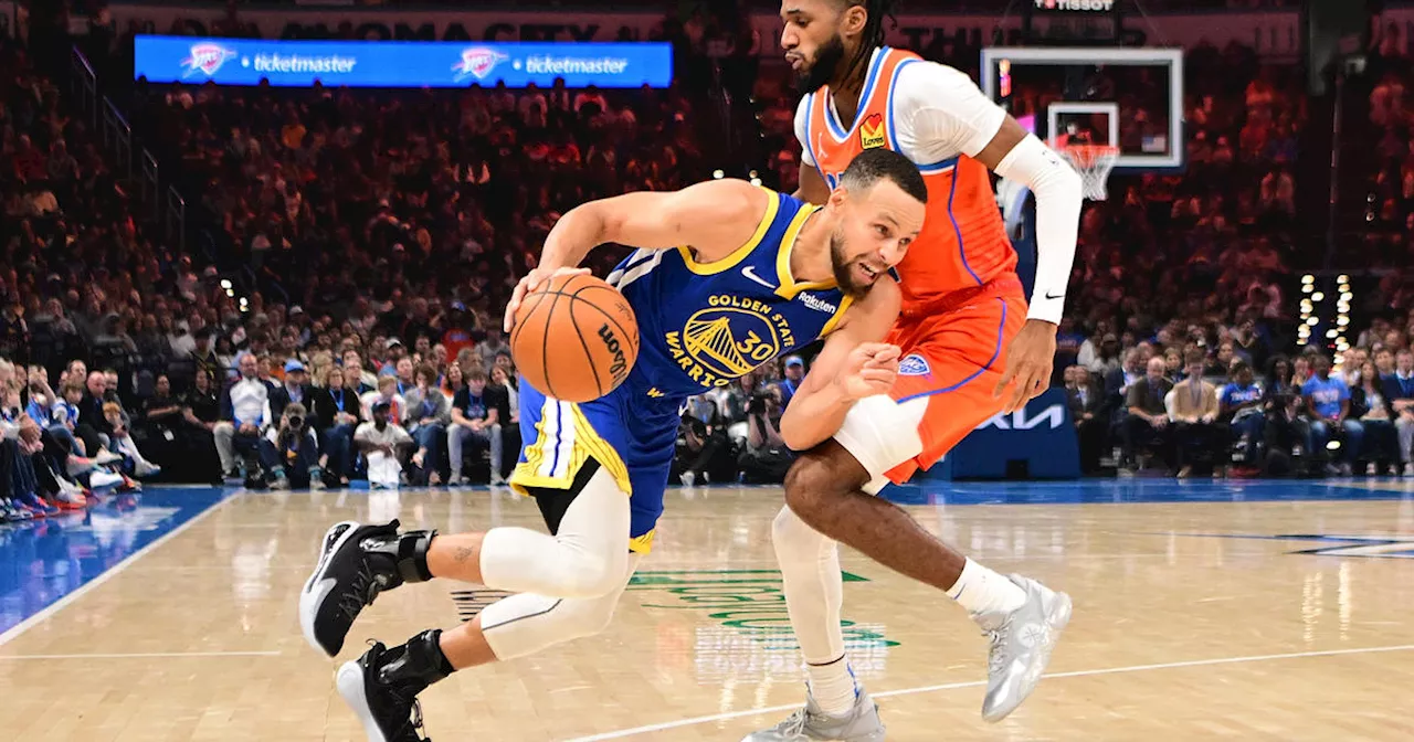 Curry scores 36, OKC loses Holmgren to hip injury in Warriors' 127-116 win over Thunder