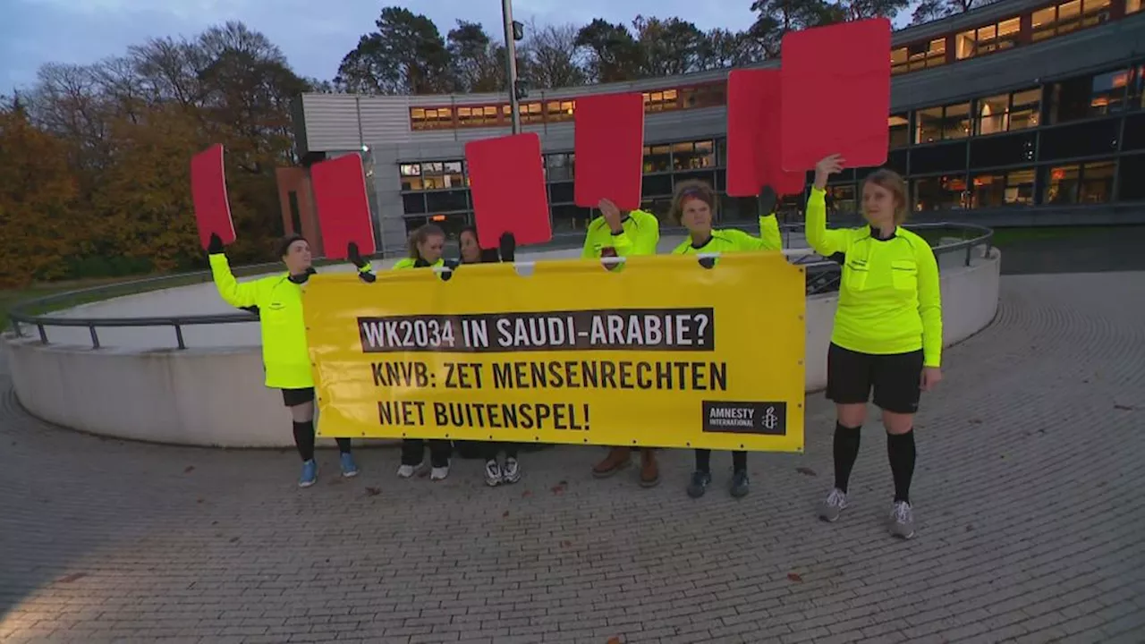 Actie Amnesty bij KNVB tegen WK-bid Saudi-Arabië: 'Mensenrechten ondergrens'