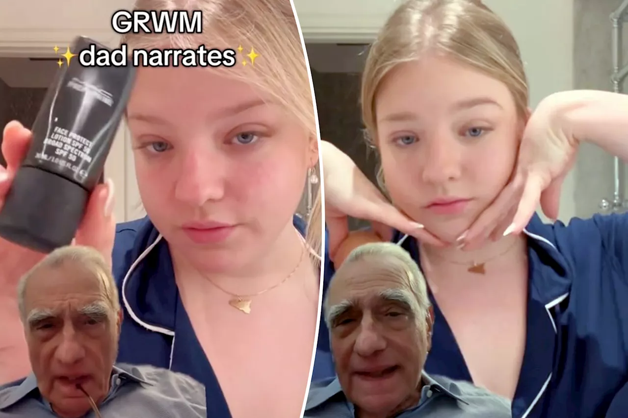 Martin Scorsese hilariously narrates daughter's makeup routine on TikTok: 'Looks like clown face'