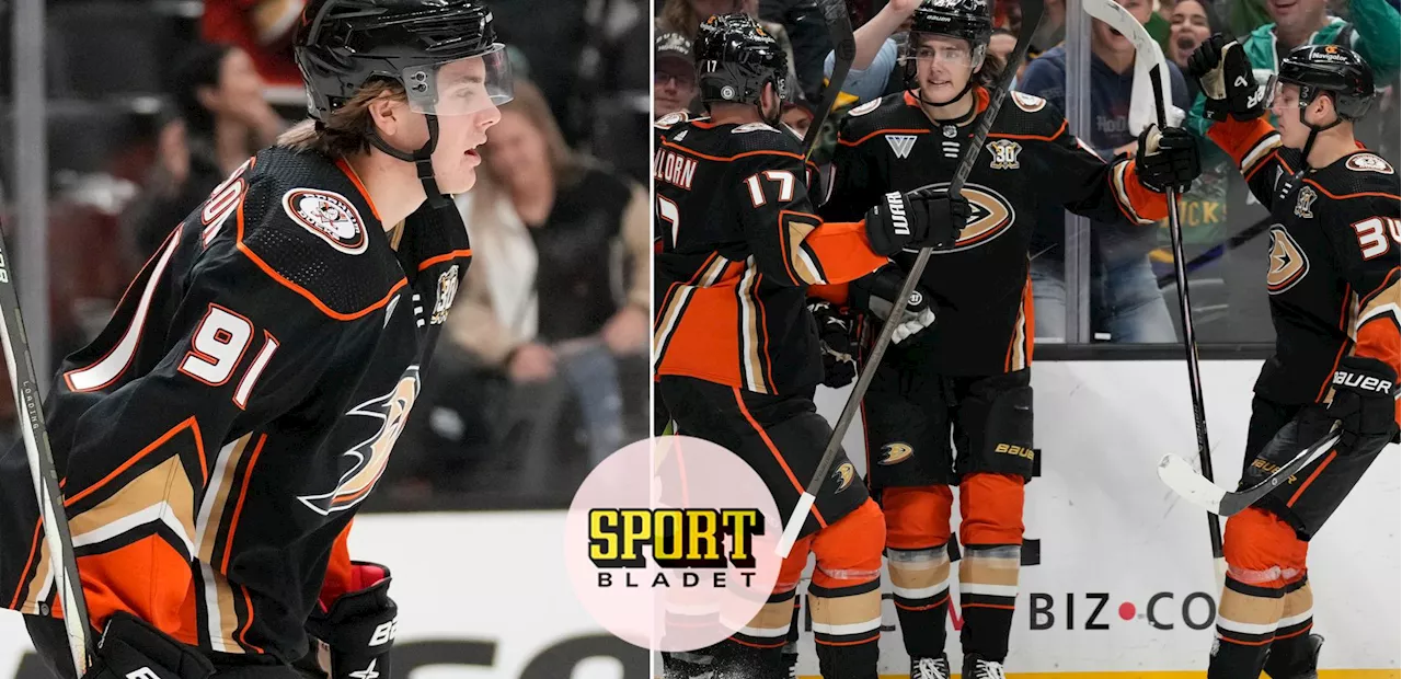 Leo Carlsson målskytt när Anaheim bröt förlustsvit