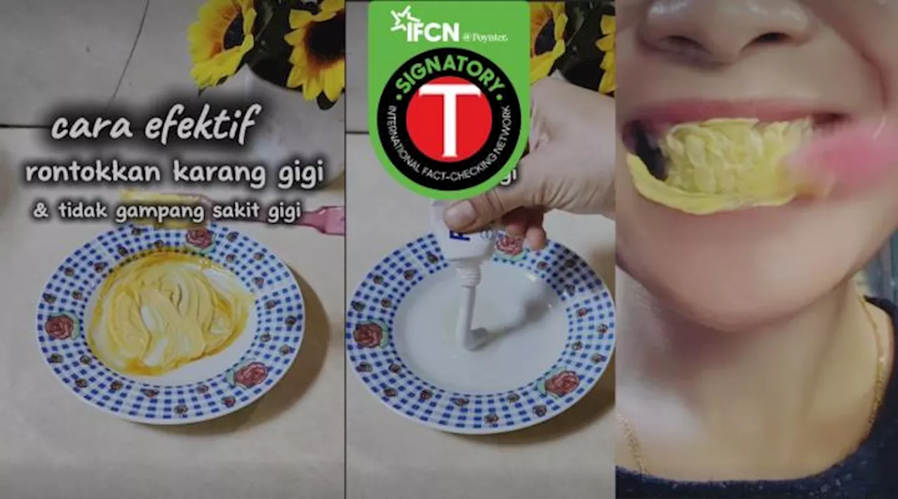 Keliru, Memutihkan dan Membersihkan Karang Gigi dengan Campuran Minyak, Pasta Gigi dan Bubuk Kunyit