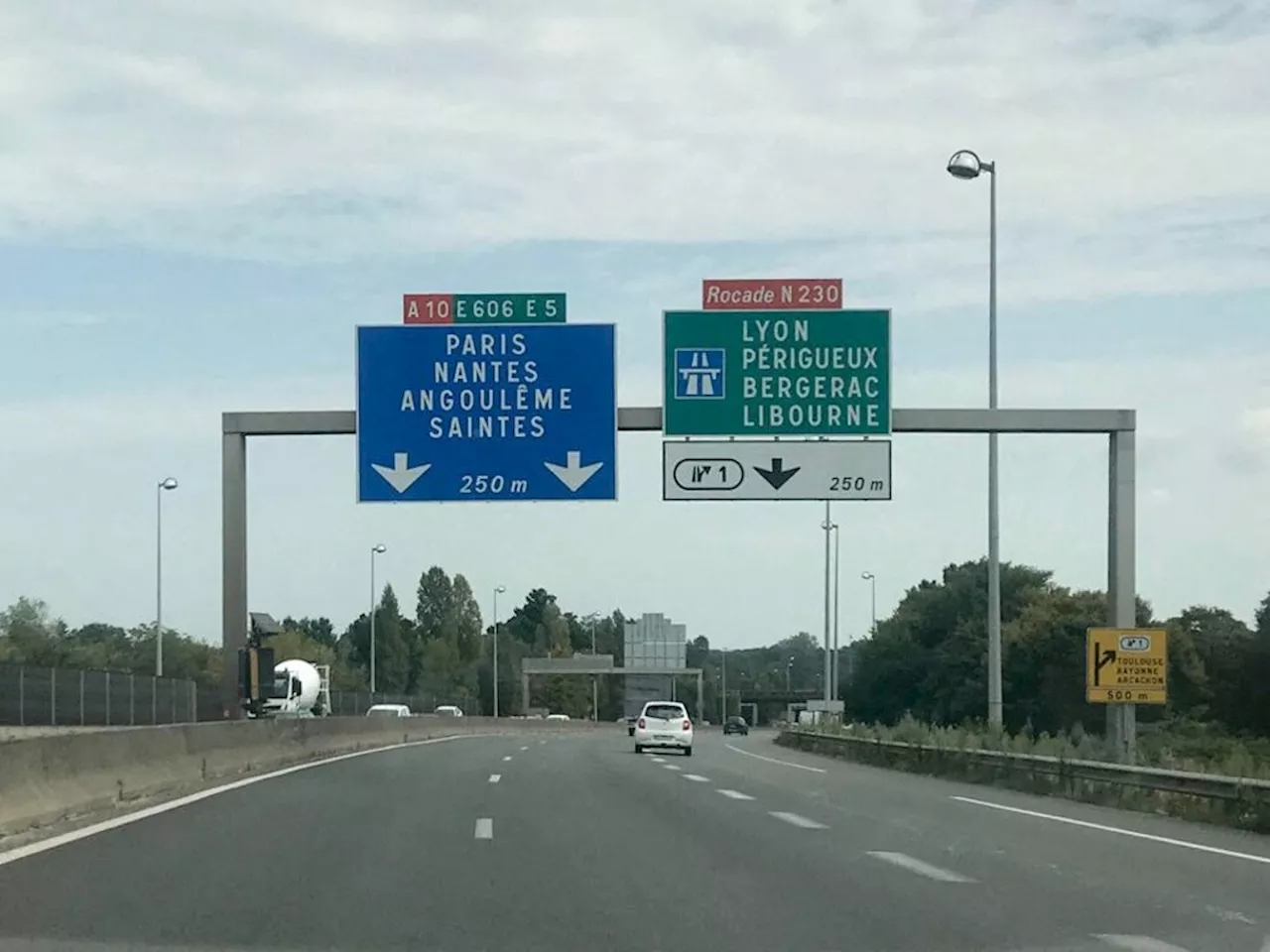 Gironde : l'autoroute A10 fermée plusieurs nuits pour travaux près de Bordeaux