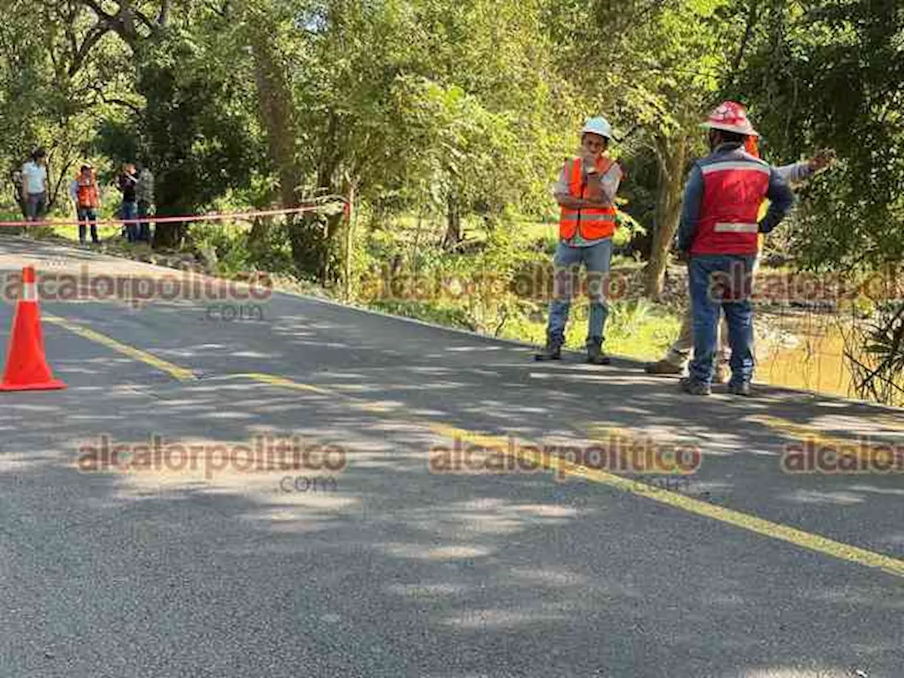 Prevén reabrir circulación en carretera Cardel-Palma Sola con paso provisional