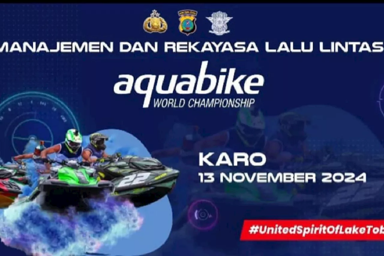 Polda Sumut rekayasa lalu lintas saat kejuaraan Aquabike di Karo