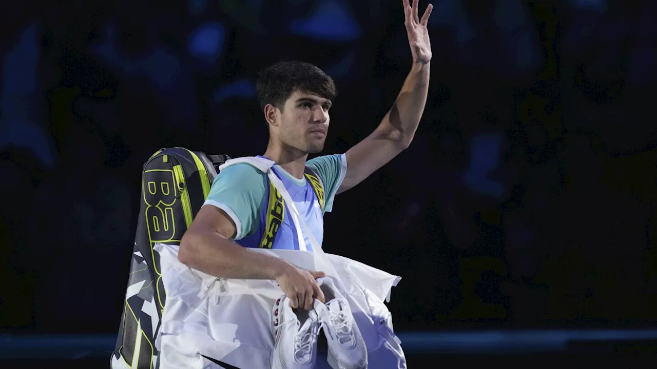 Alcaraz struggles with stomach issue in loss to Ruud at ATP Finals and Zverev beats Rublev