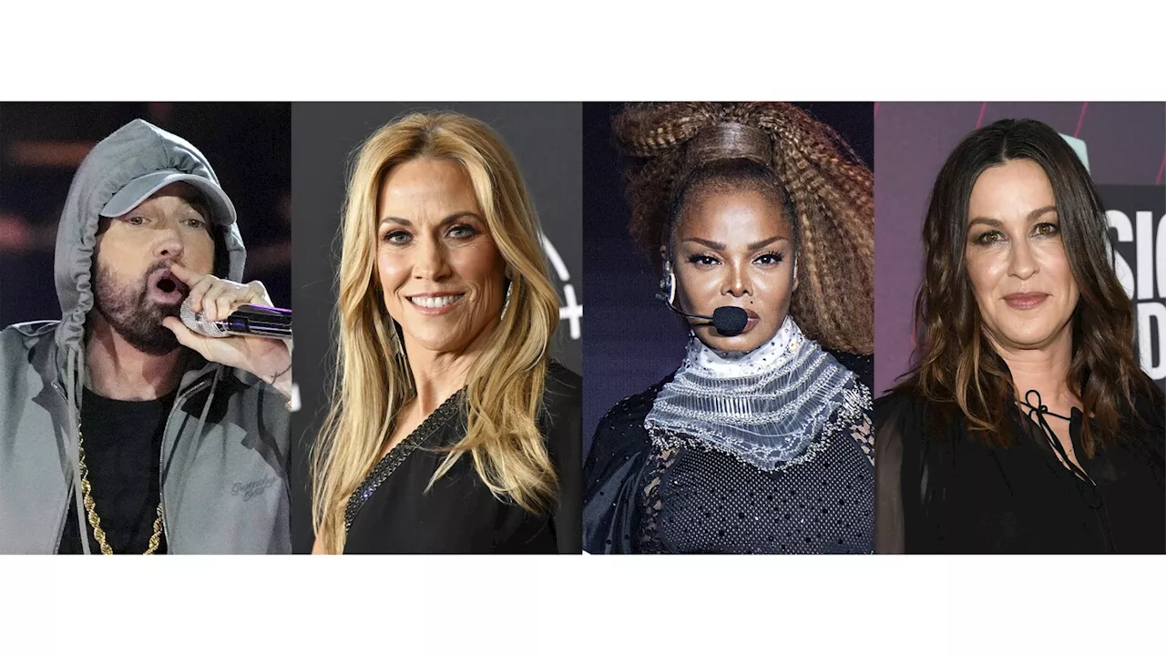 Eminem, Alanis Morissette, Janet Jackson get Songwriters Hall of Fame nods