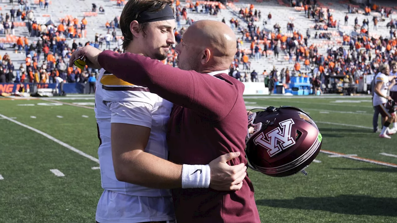 Minnesota QB Max Brosmer has proven this season the FCS transfer route can lead to success