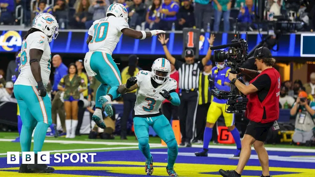 NFL results: Miami Dolphins end losing run with win over Los Angeles Rams