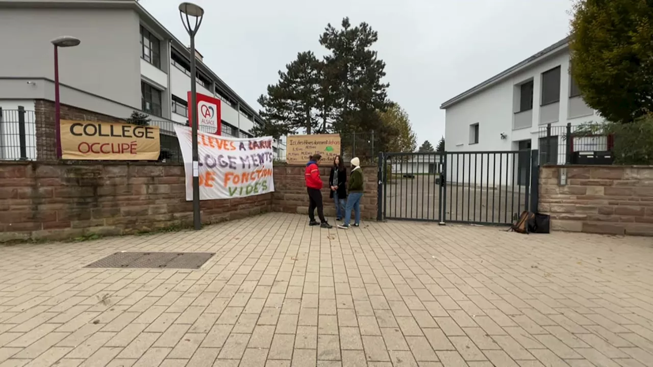 Strasbourg: les professeurs d'un collège en grève pour obtenir le relogement d'élèves sans-abri