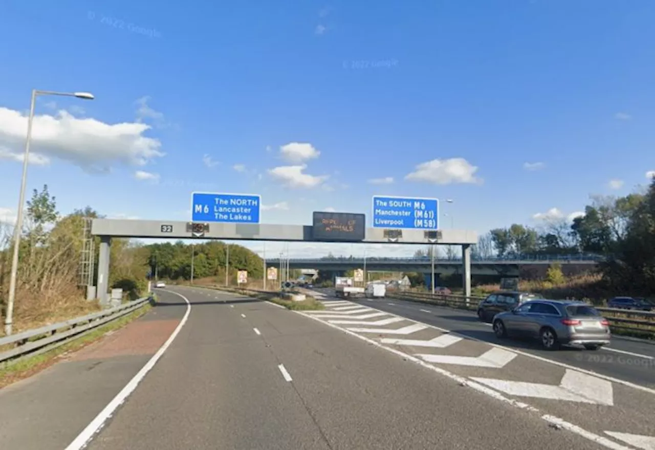 M6 junction 33 to junction 31 and M55 link road overnight closures confirmed