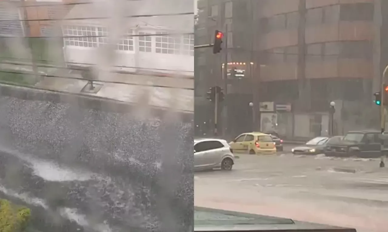 Lluvias en Bogotá este martes: reportan granizo, inundaciones y problemas de movilidad