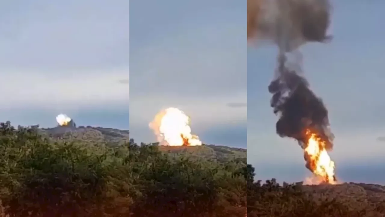 Video del momento exacto de posible erupción de volcán San José Mulatos en Antioquia