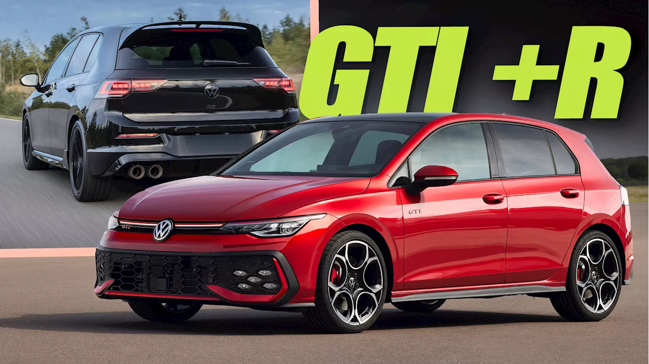 America’s 2025 VW Golf GTI Misses Out On 262-HP Euro Engine, But 328-HP Golf R Is Most Powerful Ever