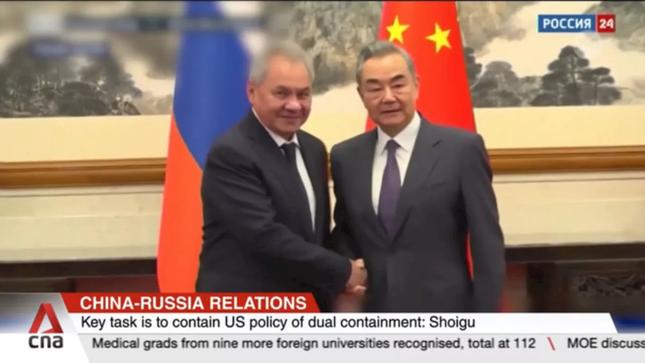 Moscow and Beijing must counter US 'containment', says top Russian official Sergei Shoigu