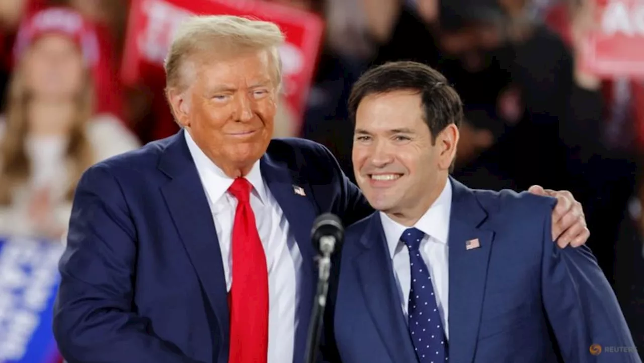 Trump expected to tap US Senator Marco Rubio for secretary of state as team takes shape