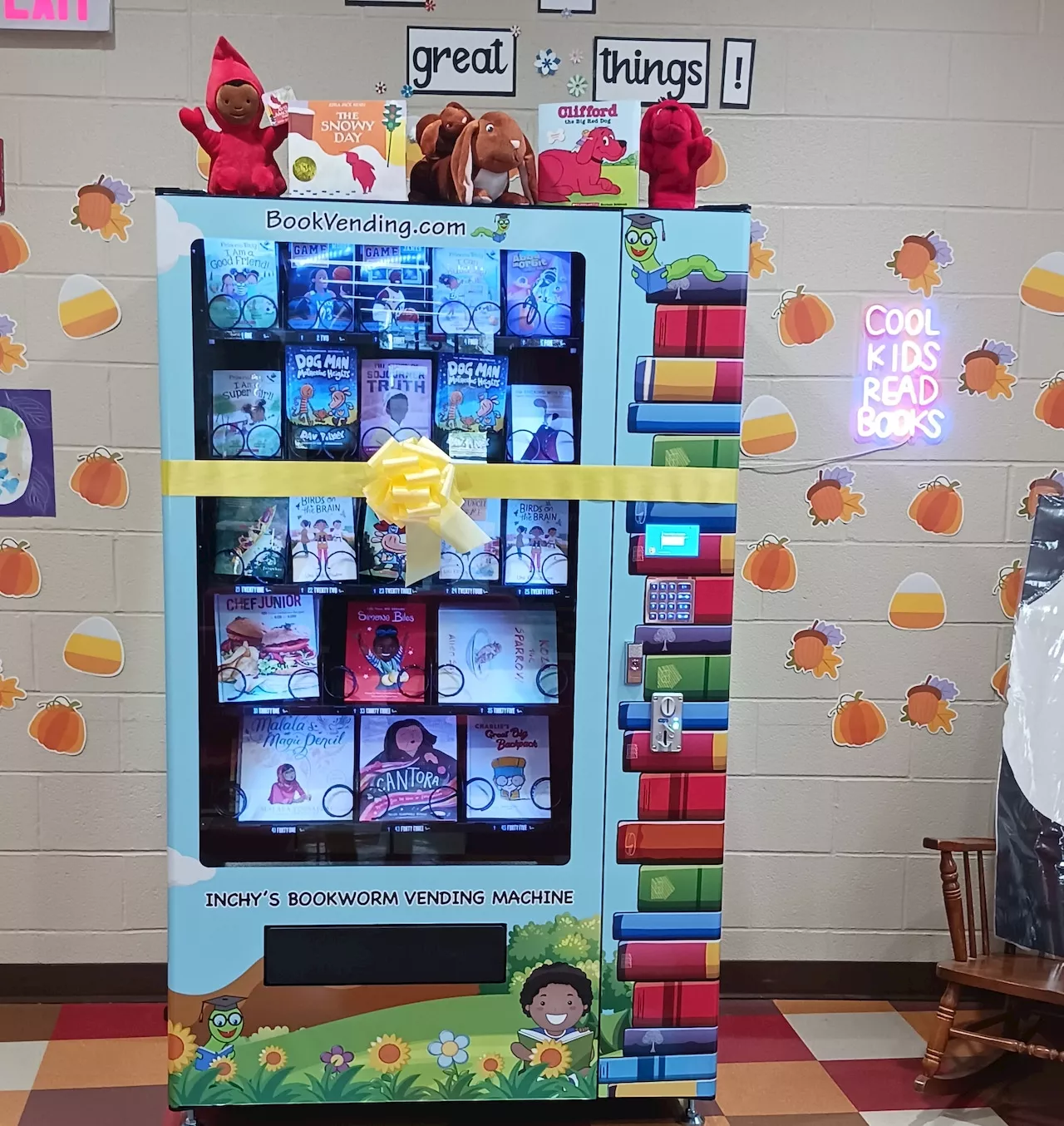 Akron Public Schools encourages reading with new book vending machine