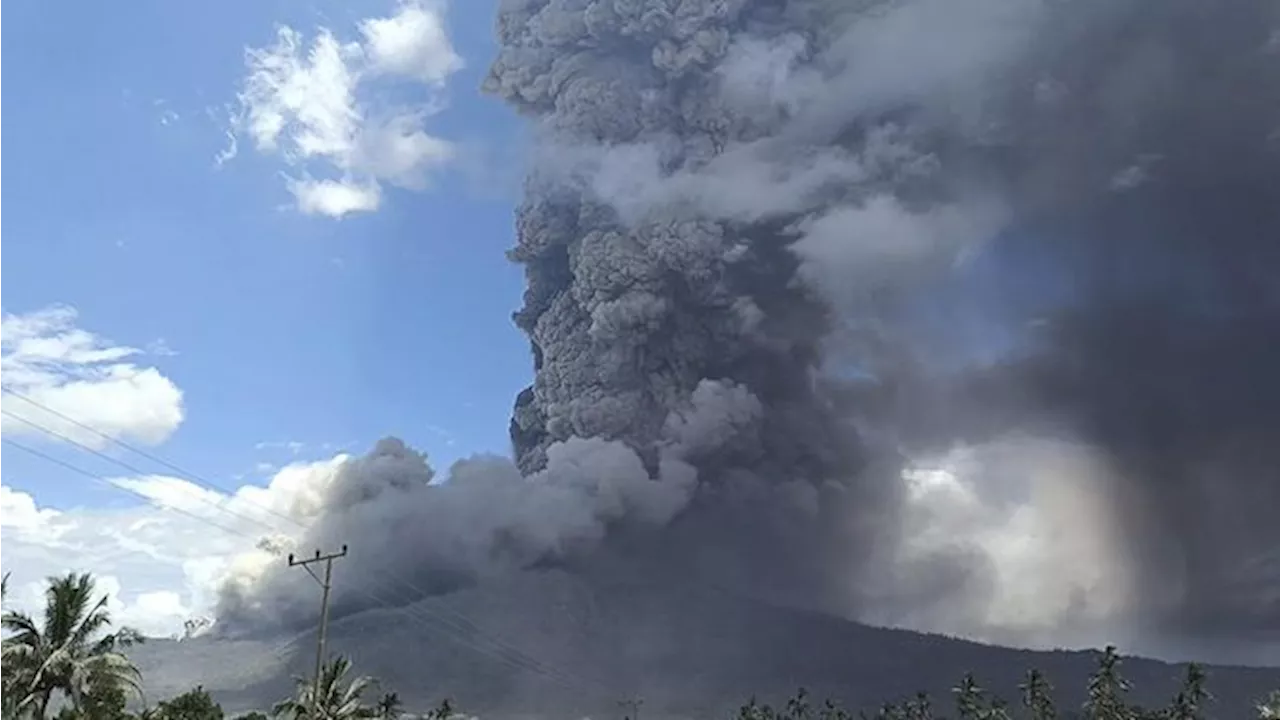 Kondisi Terkini Letusan Gunung Lewotobi, Abu Vulkanik Menyebar 8 Km