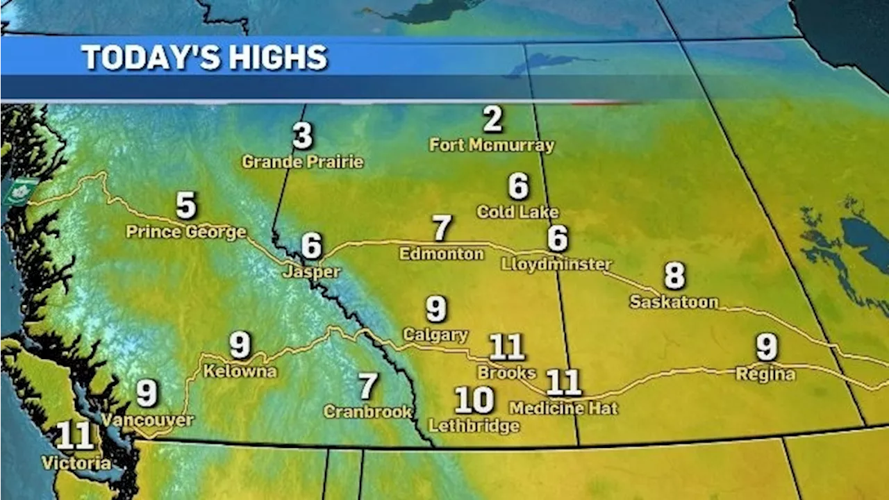 Mid-week highs three times warmer than average