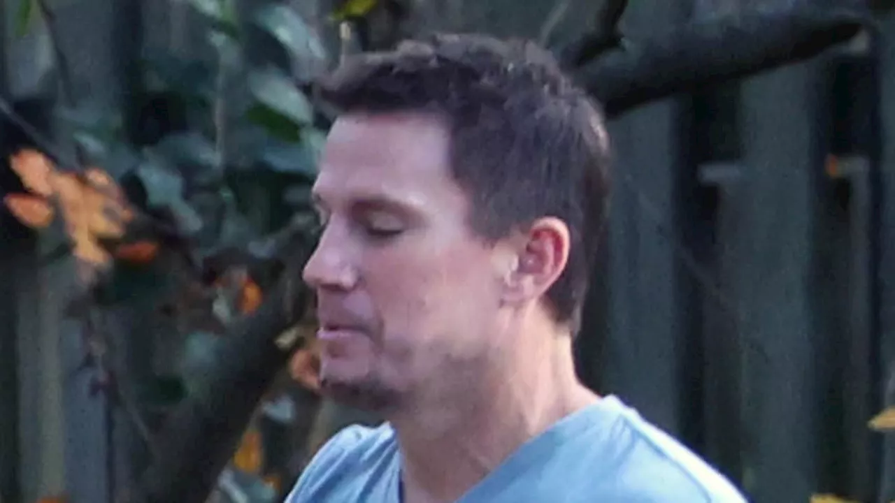 Channing Tatum enjoys a romantic stroll with co-star Kirsten Dunst on set of their upcoming film...