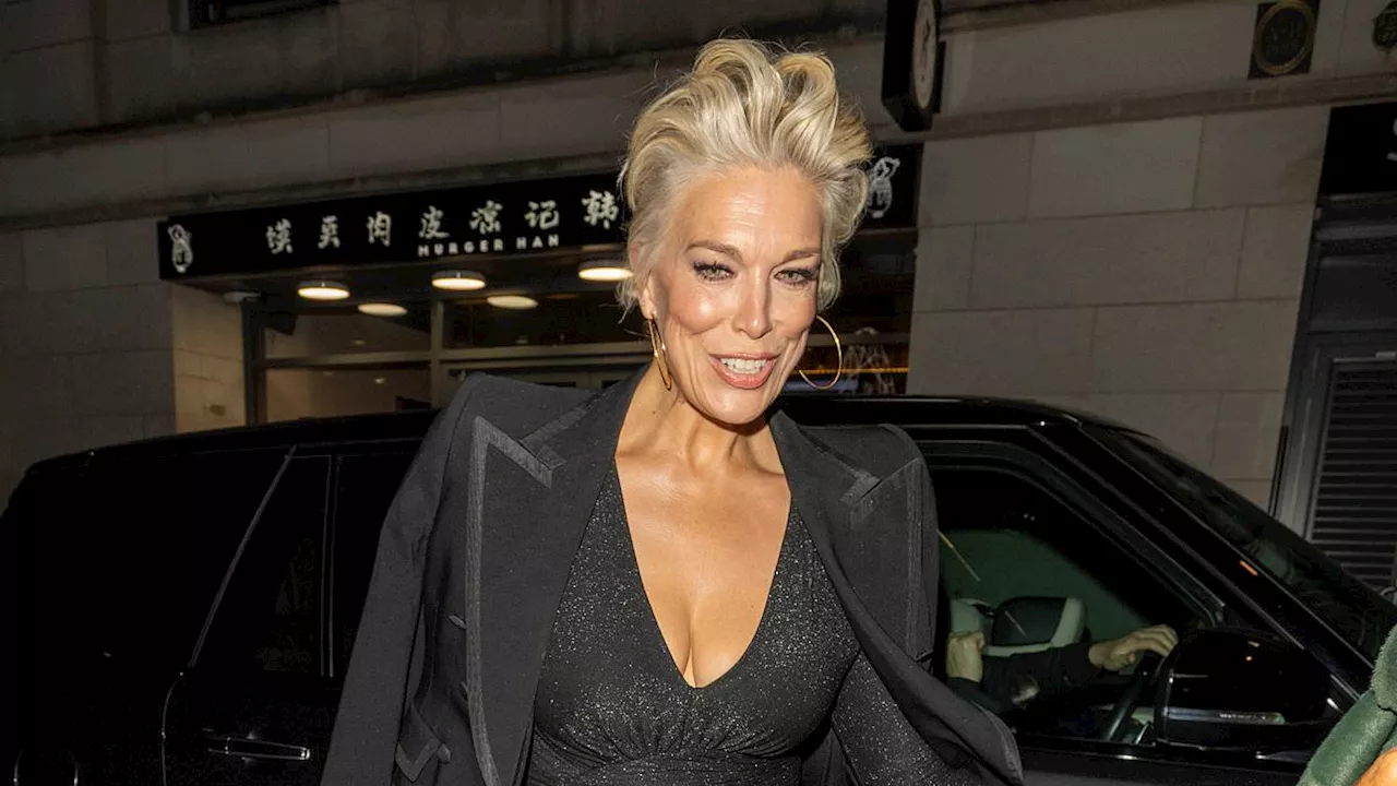 Hannah Waddingham, 50, turns heads in plunging sparkly mini dress as she attends Mission Impossible...