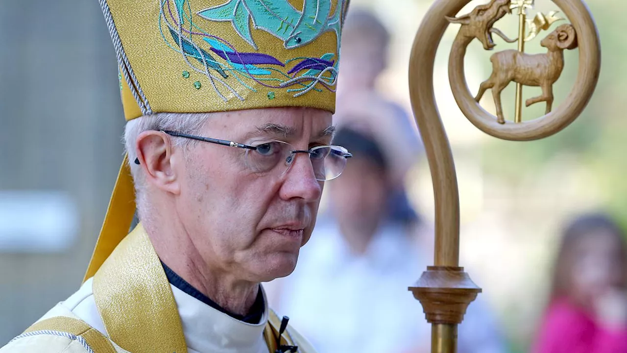 Archbishop of Canterbury Justin Welby QUITS: Archbishop reveals his 'profound sense of shame' as he...