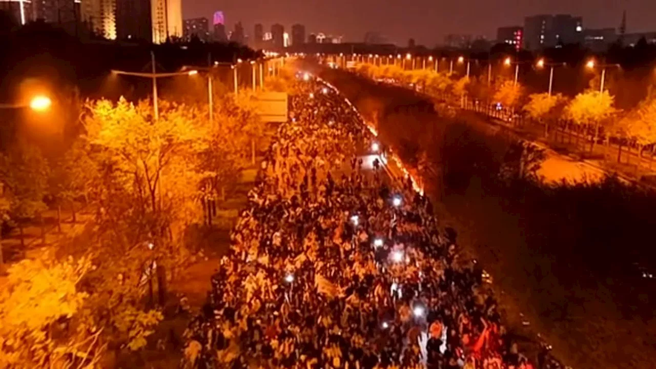 Chinese communist cycling crackdown after thousands ride along highway to gorge on dumplings in...