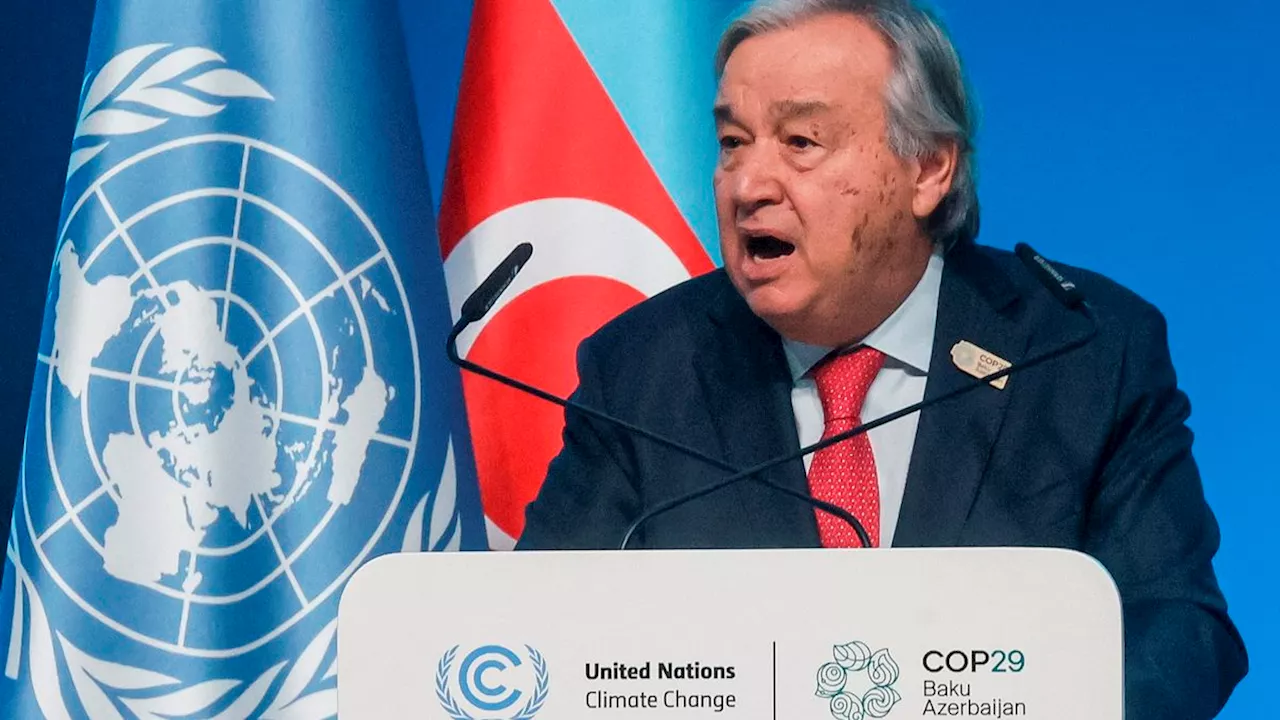 Uno-Klimakonferenz in Baku: Guterres spricht vom »finalen Countdown« für das 1,5-Grad-Ziel