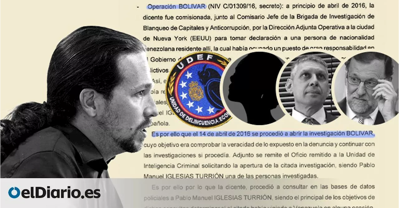 Operaciones Bolívar y Venus: el testimonio de una jefa de la Policía sobre la guerra sucia a Podemos