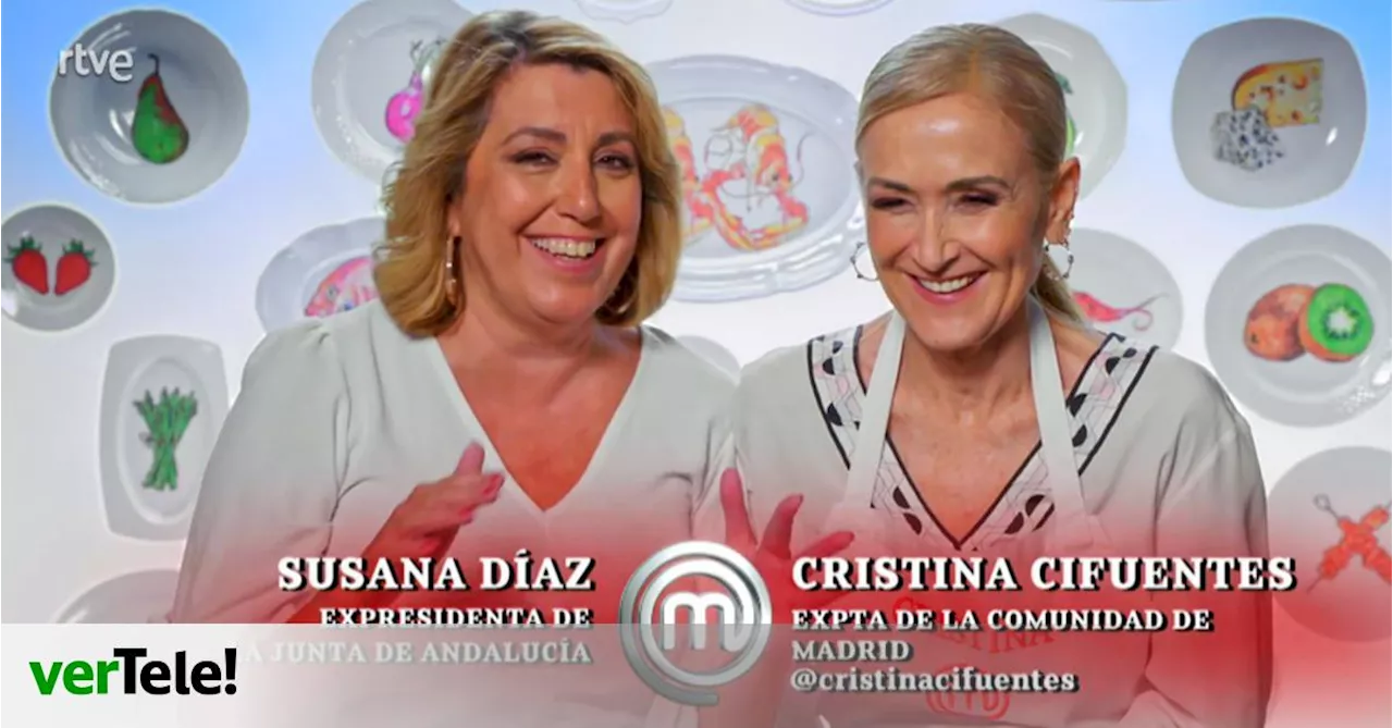 Susana Díaz sorprendió en 'MasterChef' como invitada para Cristina Cifuentes: “Somos amigas de antes de la tele”