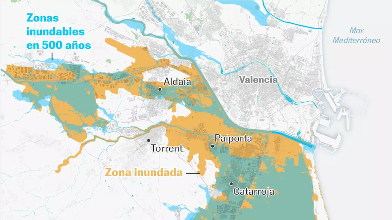 Los datos evidencian la magnitud extrema de la riada: solo debía ocurrir cada 1.000 años