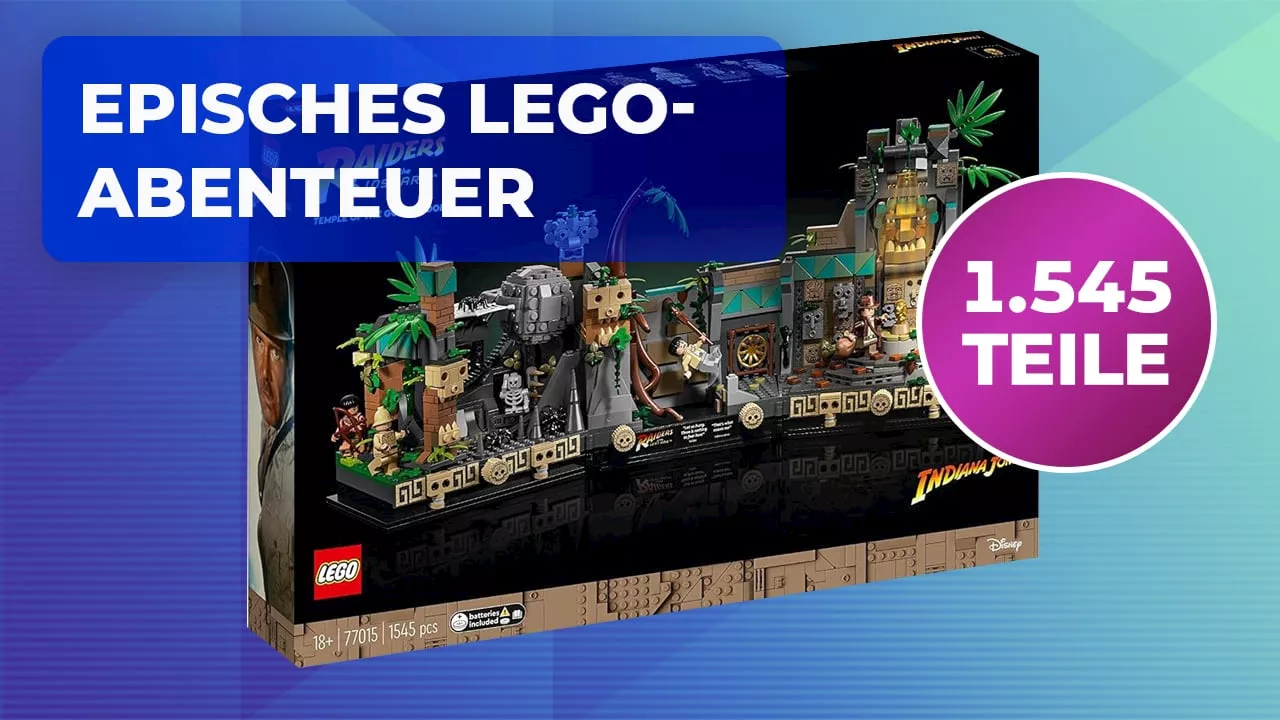 Abenteuerurlaub zu Weihnachten: Dieses LEGO 'Indiana Jones'-Set bietet 1.500 Teile & zahlreiche Überraschungen