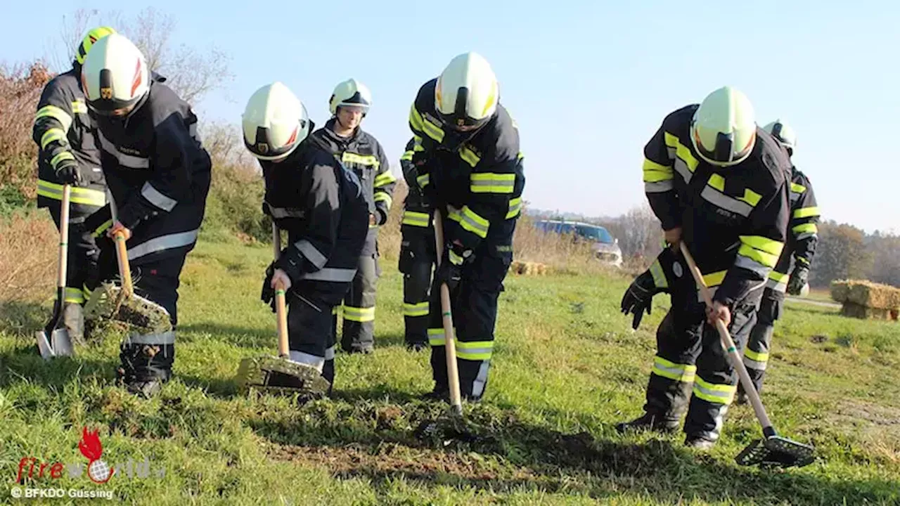 Bgld: Lehrgang Vegetationsbrandbekämpfung für 30 Teilnehmer im Bezirk Güssing