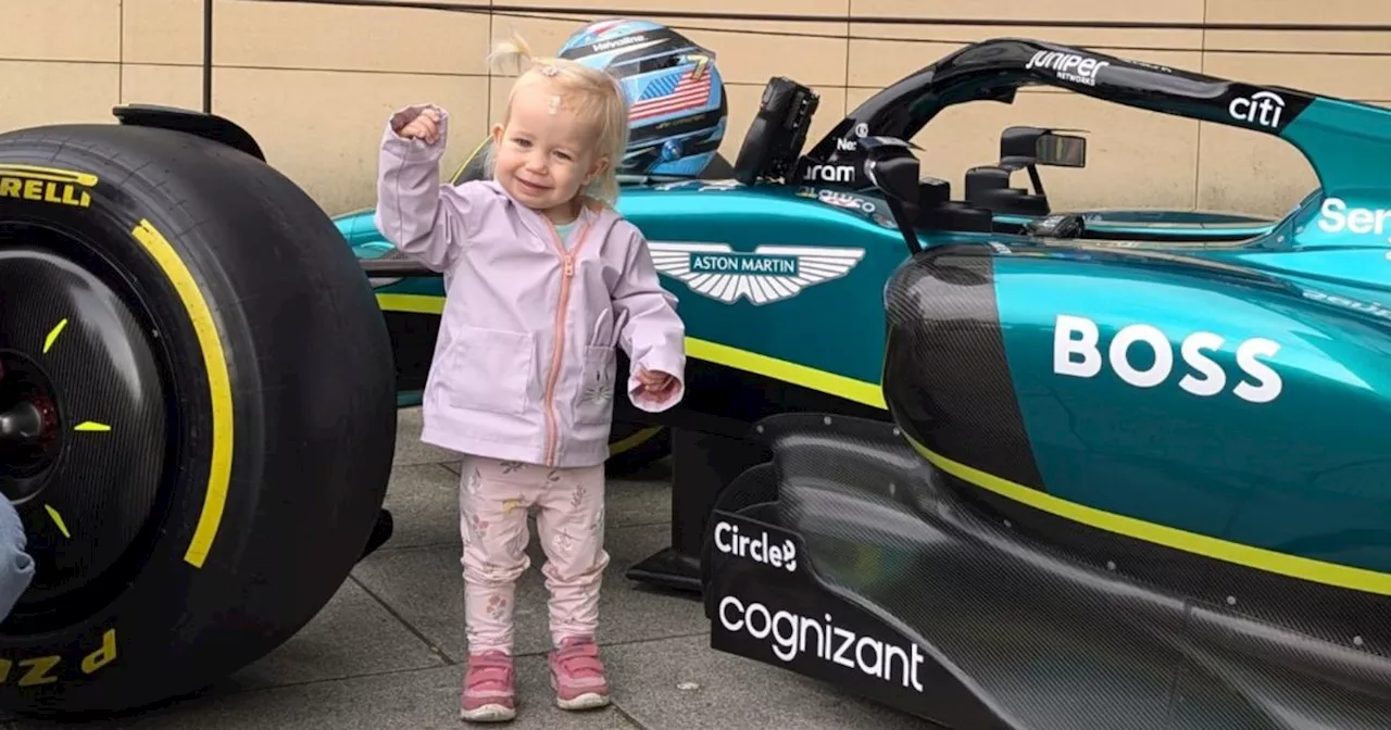 Glasgow kids in hospital surprised with race car visit from Aston Martin F1 team