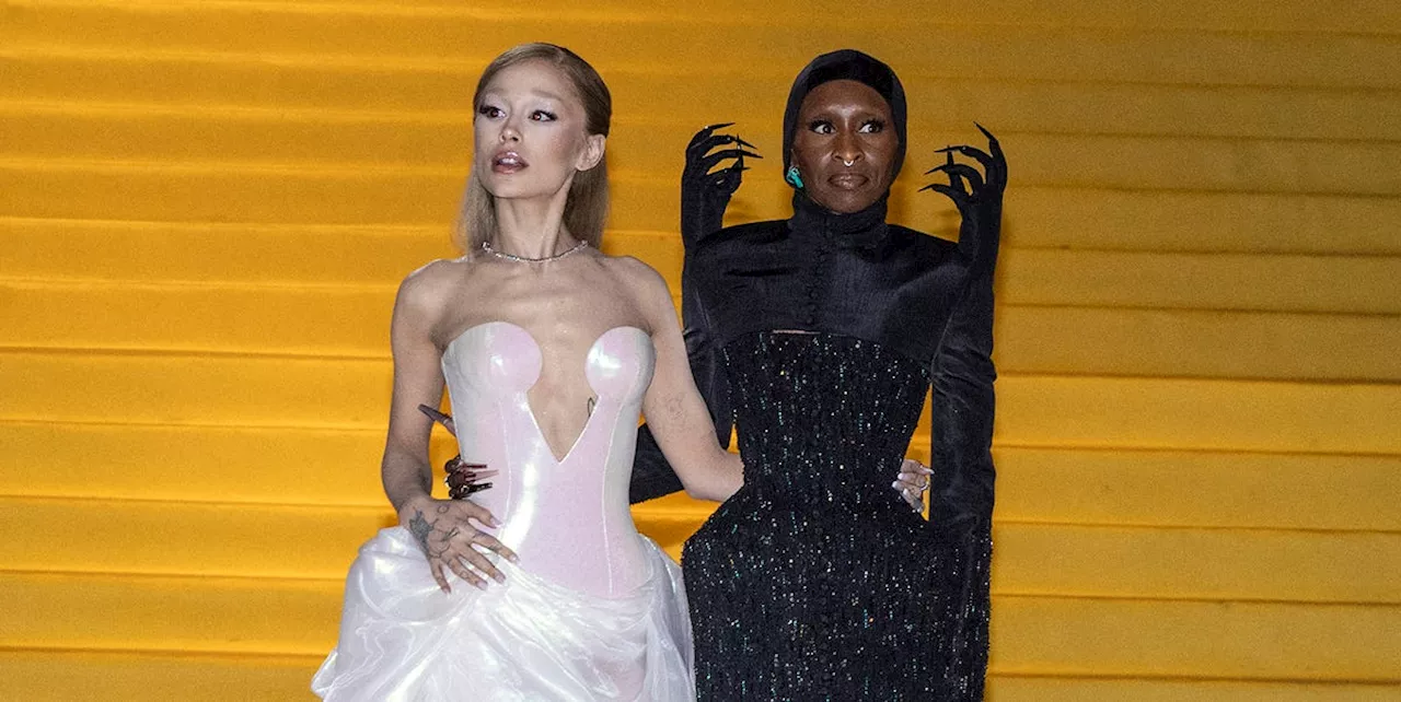 Ariana Grande and Cynthia Erivo Put a Couture Touch on Fairytale Dressing