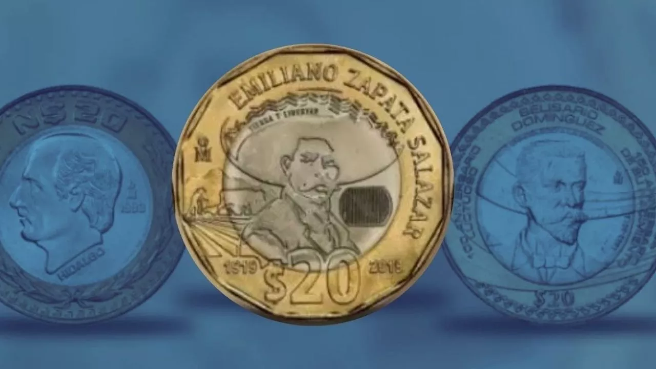 Coleccionistas pagan 8 millones de pesos por esta moneda decagonal con Emiliano Zapata