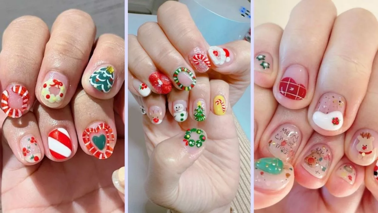 Uñas coreanas: Cinco diseños bonitos para usar en Navidad y lucir tus manos