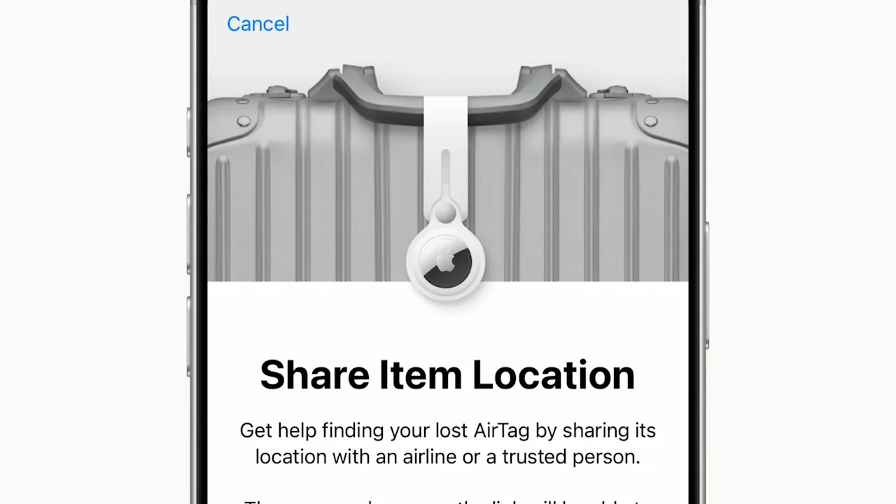 Find My update allows AirTag users to share item locations