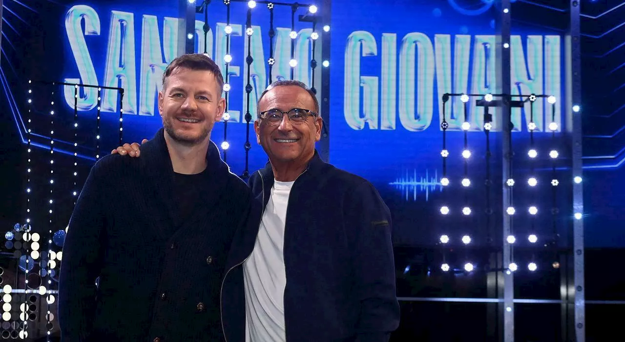 Sanremo Giovani, Carlo Conti con Alessandro Cattelan alla presentazione