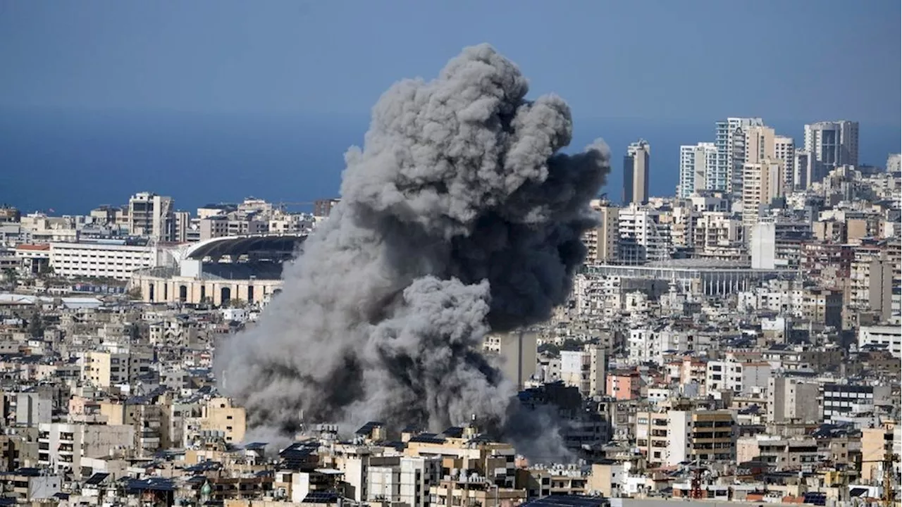 Israeli airstrikes in Gaza kill 14, Beirut suburbs hit as US increases pressure for aid