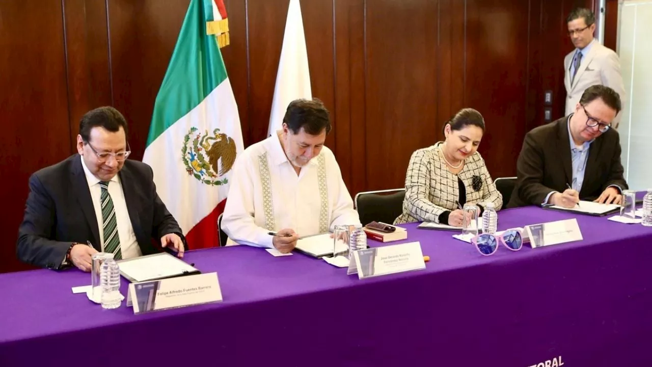 Tribunal Electoral y Senado firman convenio para capacitación en materia electoral