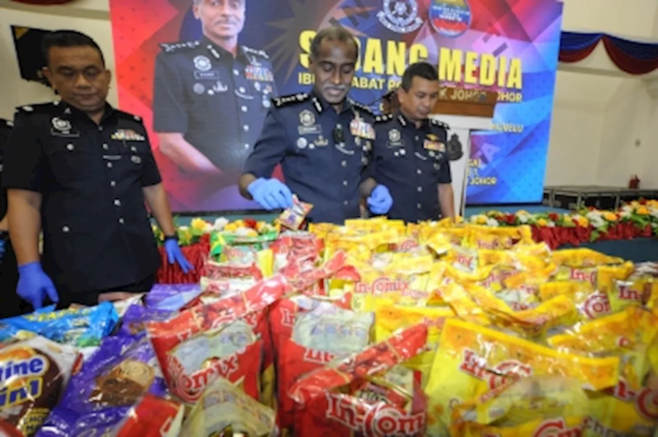 Johor cops bust synthetic drugs syndicate, more than RM28.31m worth of narcotics seized