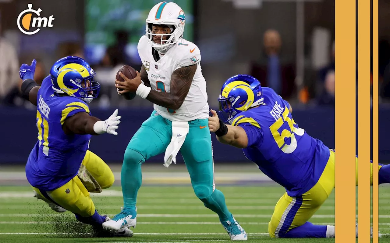 Dolphins sorprenden a unos Rams que dependieron de su pateador en MNF