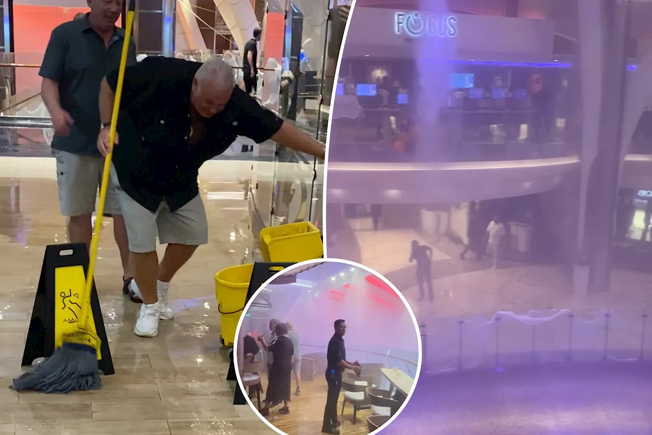 Fog machine triggers sprinklers on Royal Caribbean cruise ship, soaking passengers in 20-minute 'downpour'