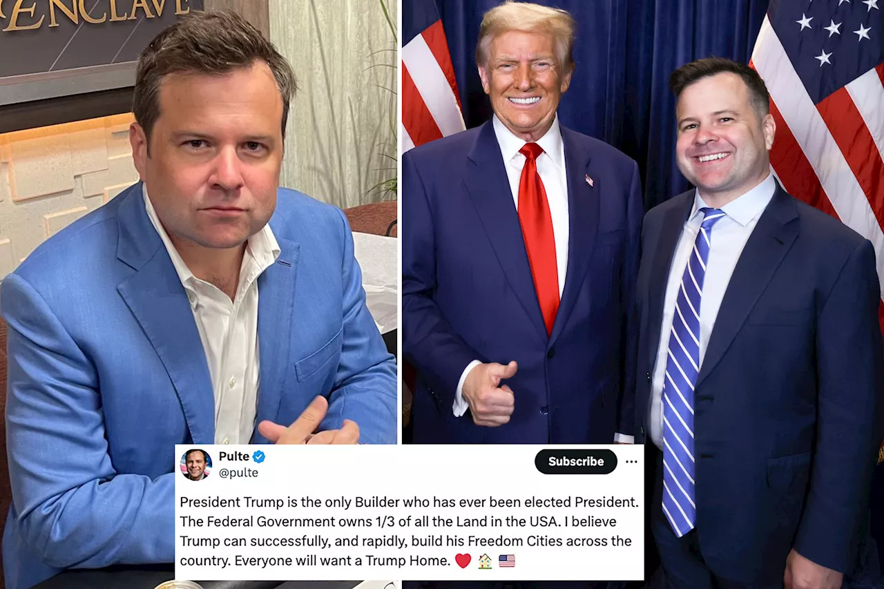  Private equity CEO and philanthropist Bill Pulte aims for HUD secretary post under Trump