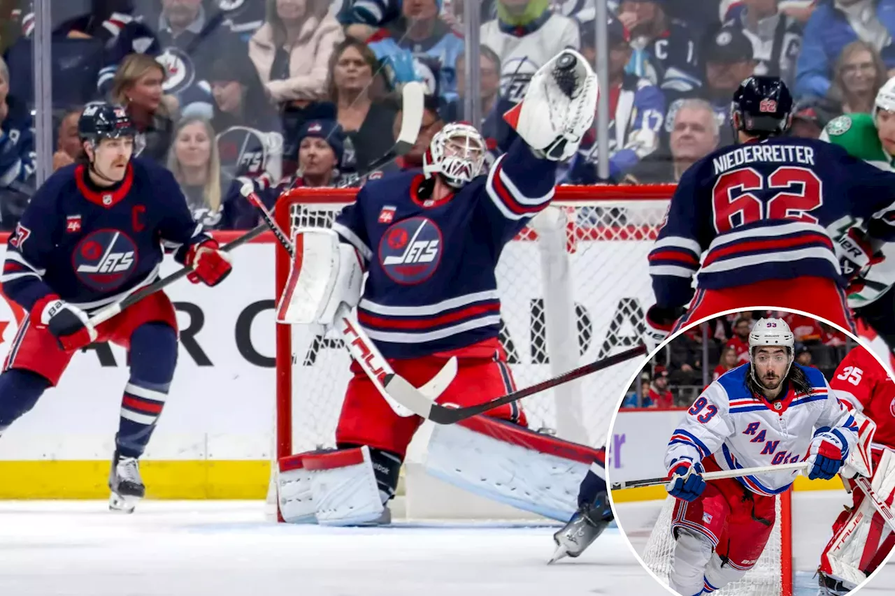 Rangers face tall task against Connor Hellebuyck-led Jets: 'Top dogs'