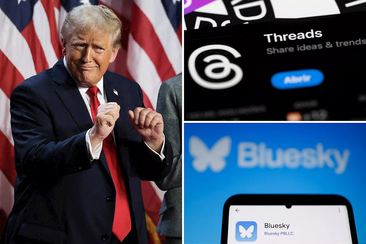 X rivals Bluesky, Threads see influx of users after Trump election victory